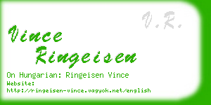 vince ringeisen business card